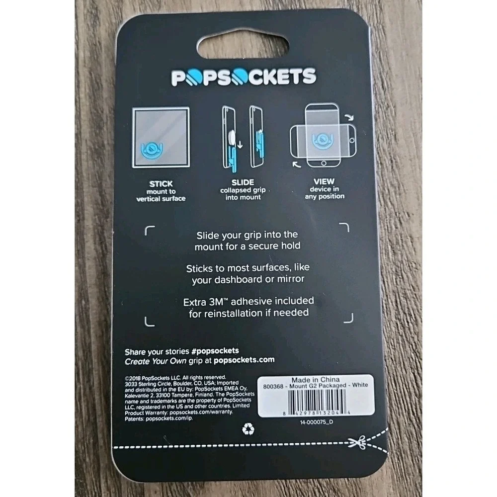 THREE PopSockets Mount, Cactus Pot Popgrip & Avocado Poptop